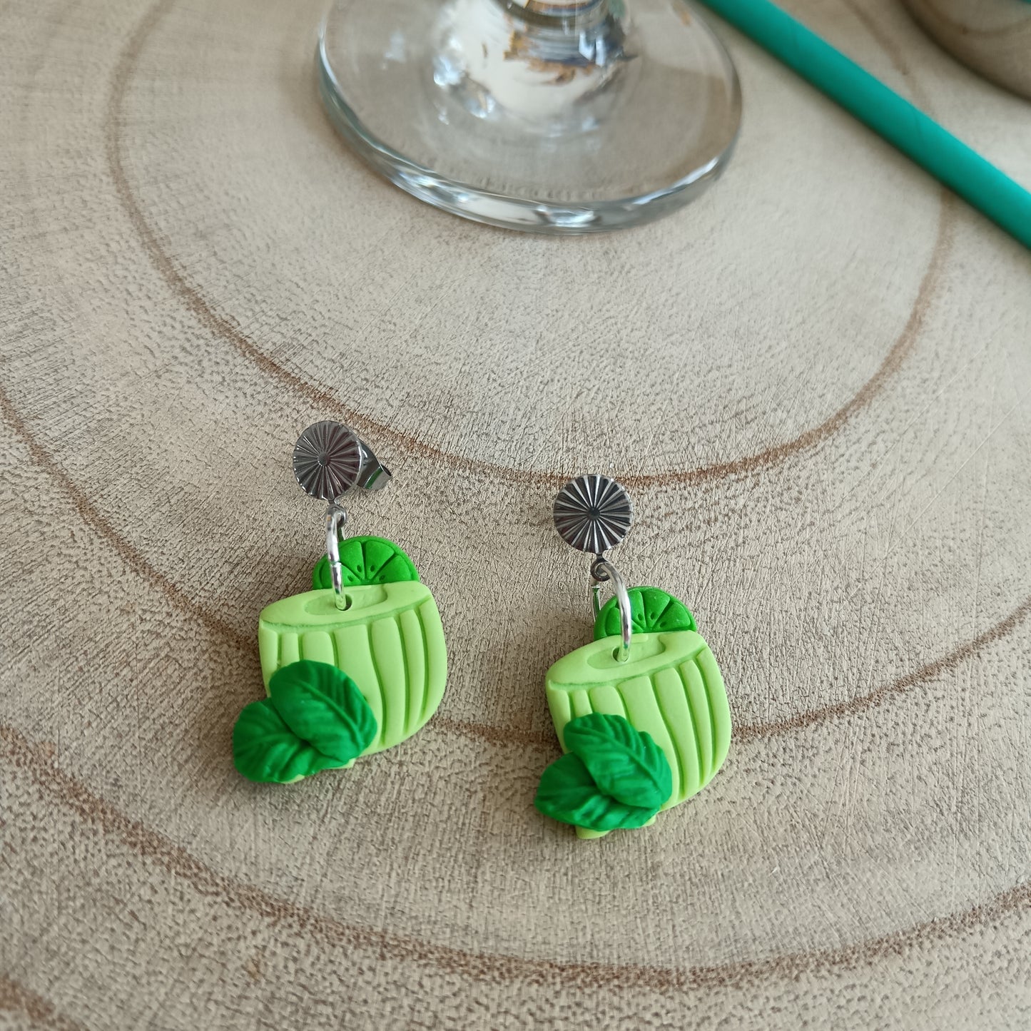 Cocktail Ear Art Stud Earrings