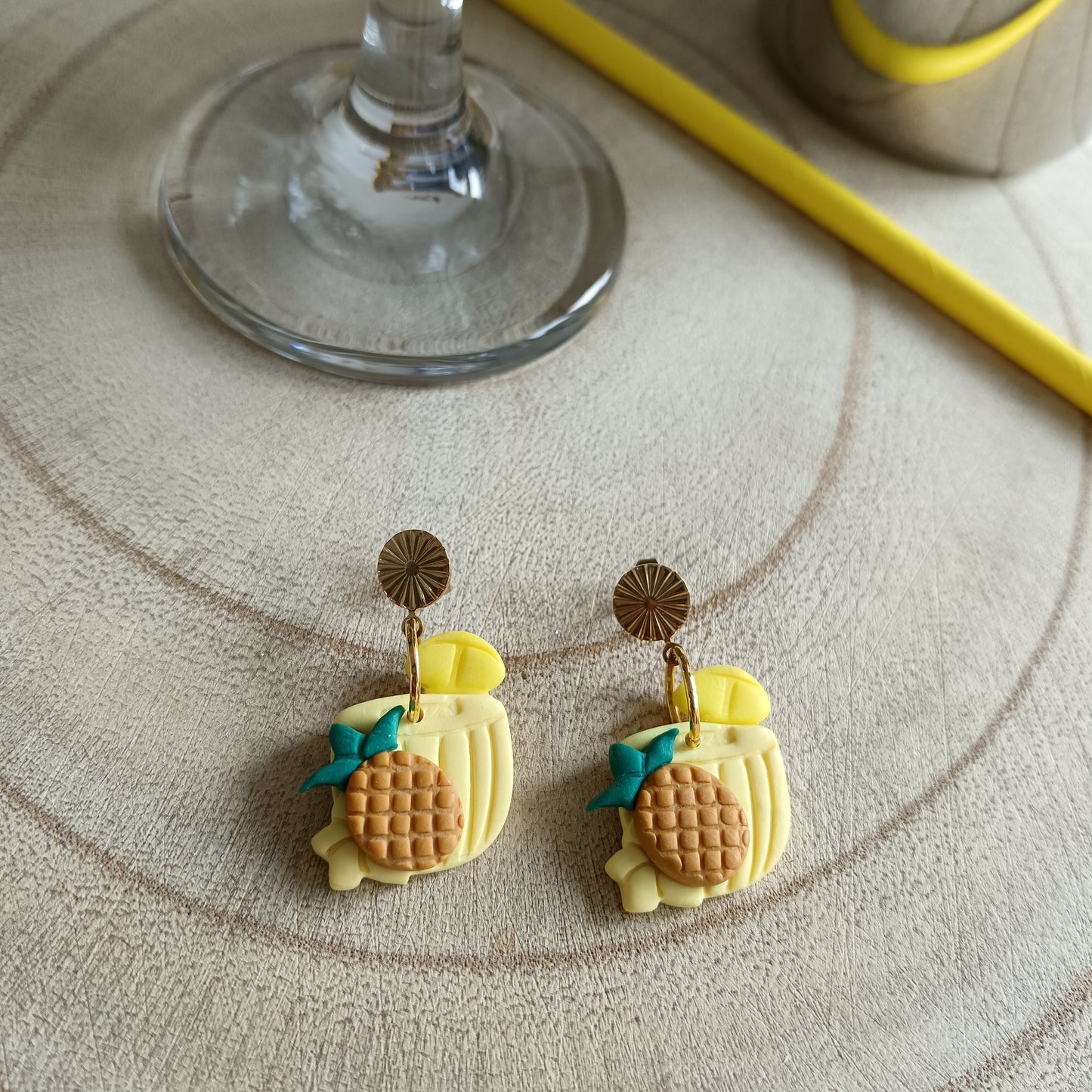 Cocktail Ear Art Stud Earrings