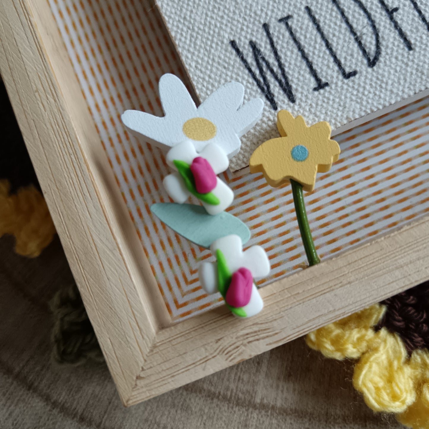Hot Pink Tulip Cross Stud Earrings