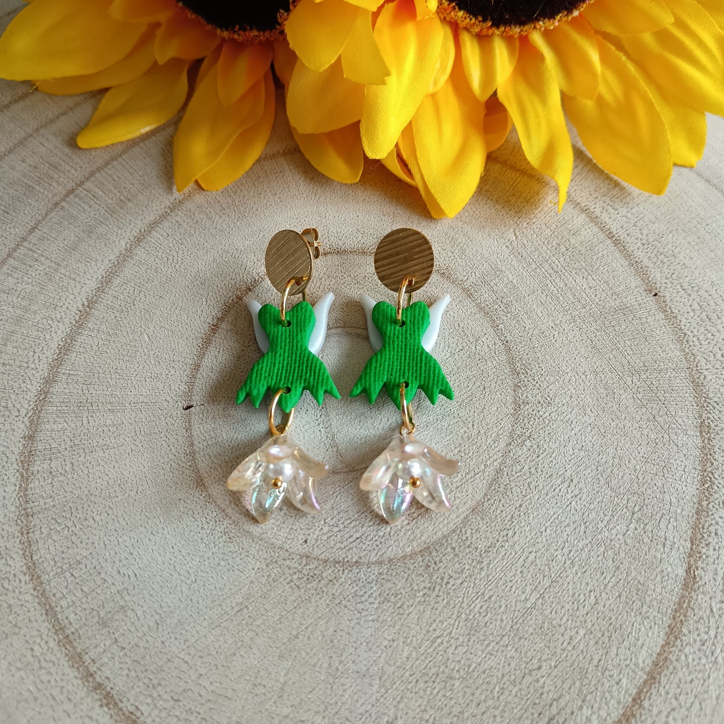 Fairy Bell Flower Stud Earrings