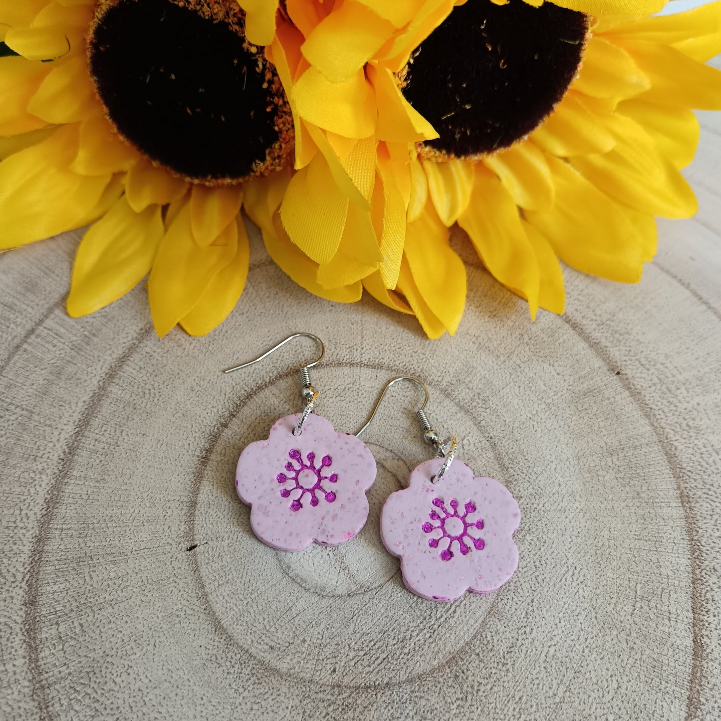 Cherry Blossom Pink Hook Earrings