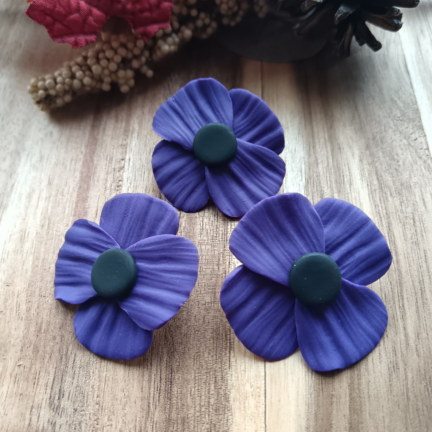 Purple Poppy Pin Badge