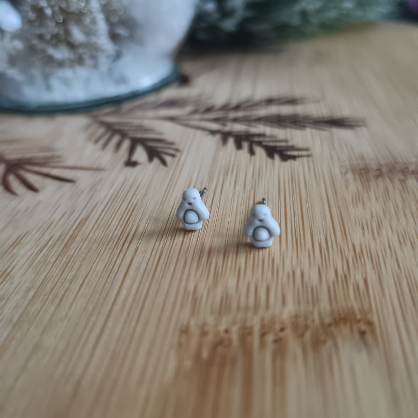 Micro Penguin Stud Earrings
