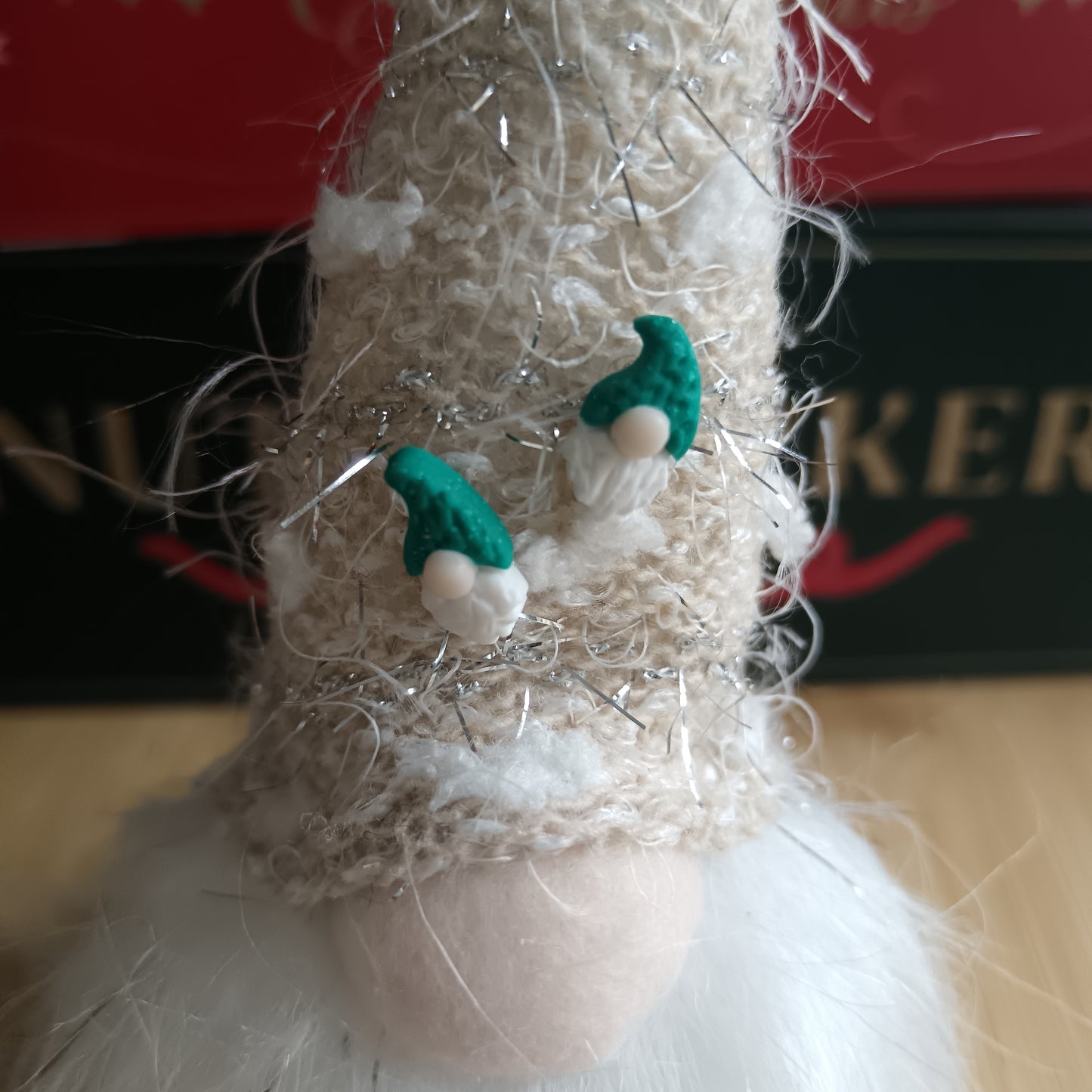 Green Gonk Stud Earrings