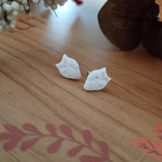Snowy Owl Stud Earrings