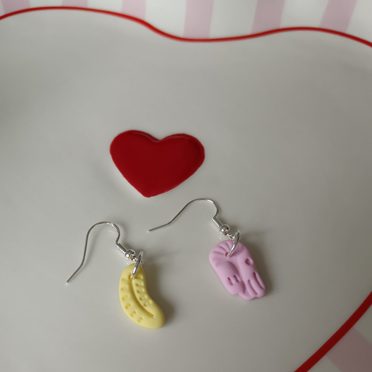 Banana & Shrimp Hook Earrings