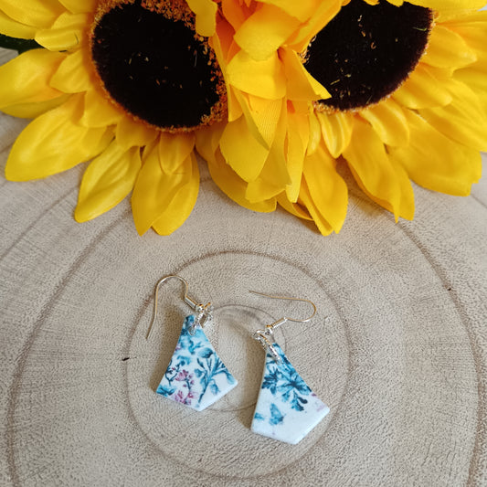 Vintage Blue Hook Earrings
