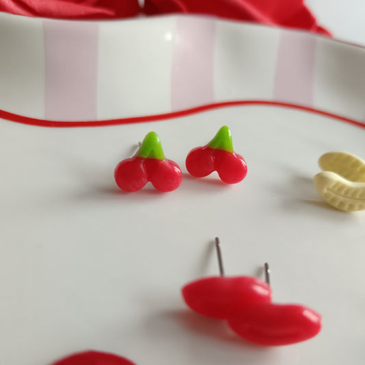 Cherry Stud Earrings