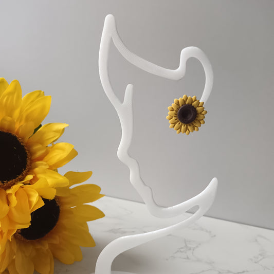 Sunflower Clip On Earrings