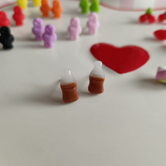 Cola Bottle Stud Earrings