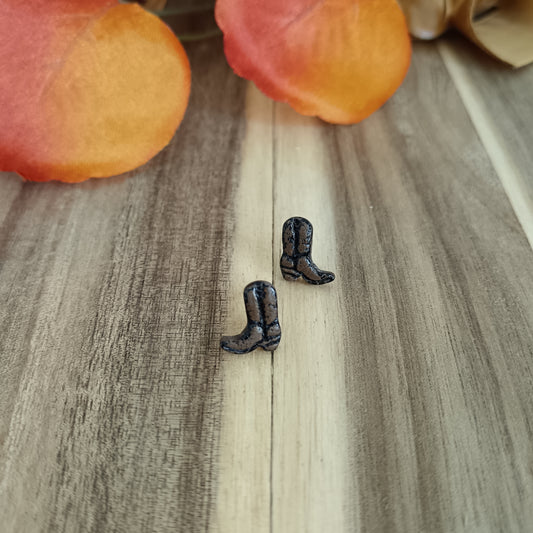 Micro Cowgirl Brown & Black Boots