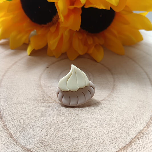Retro Lemon Iced Gem Pin Badge