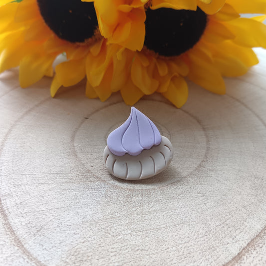 Retro Purple Iced Gem Pin Badge
