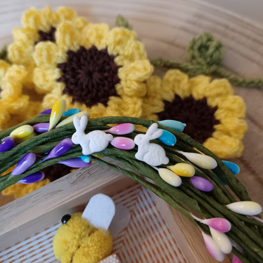 White Bunny Stud Earrings