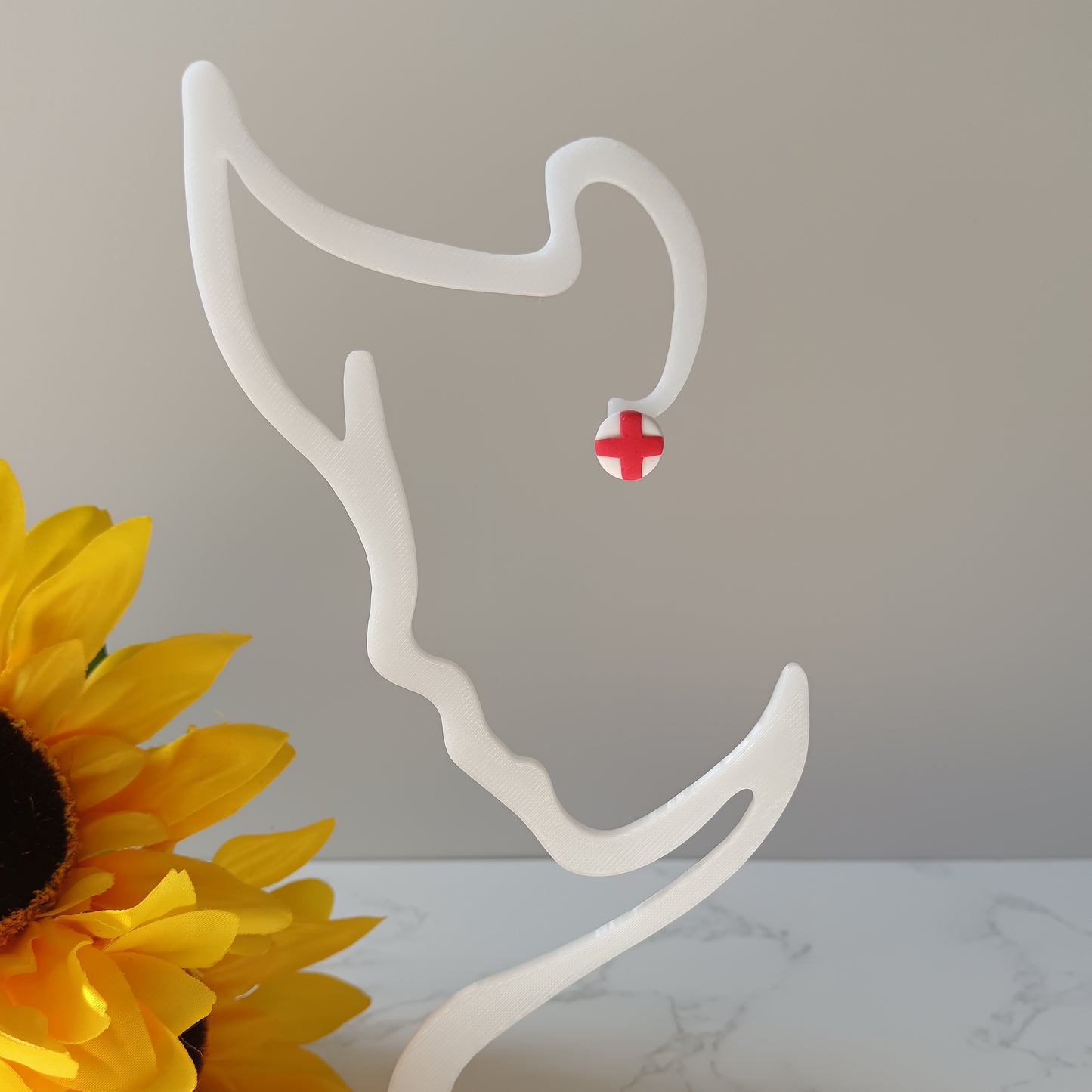 England Round Stud Earrings