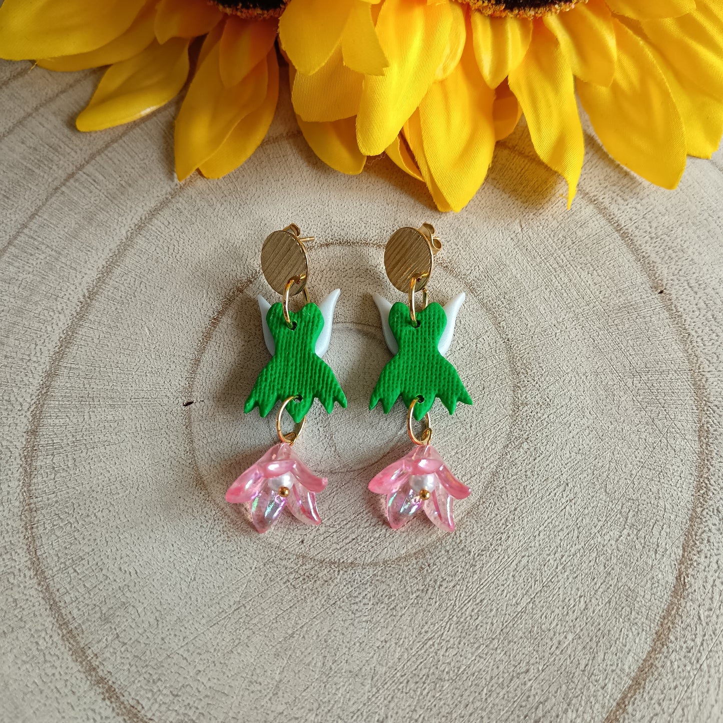 Fairy Bell Flower Stud Earrings