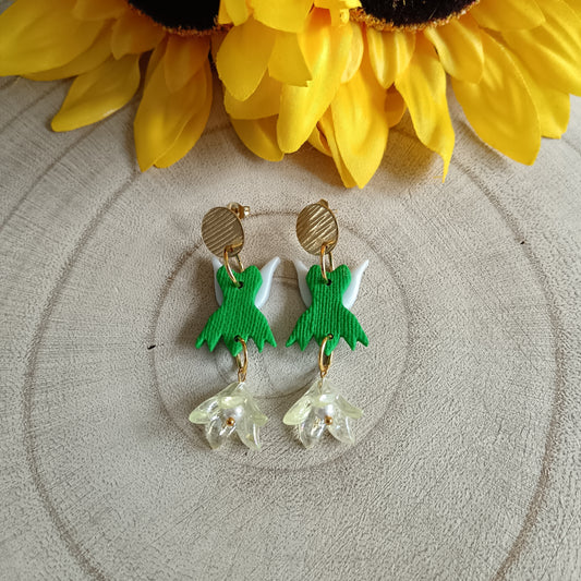 Fairy Bell Flower Stud Earrings