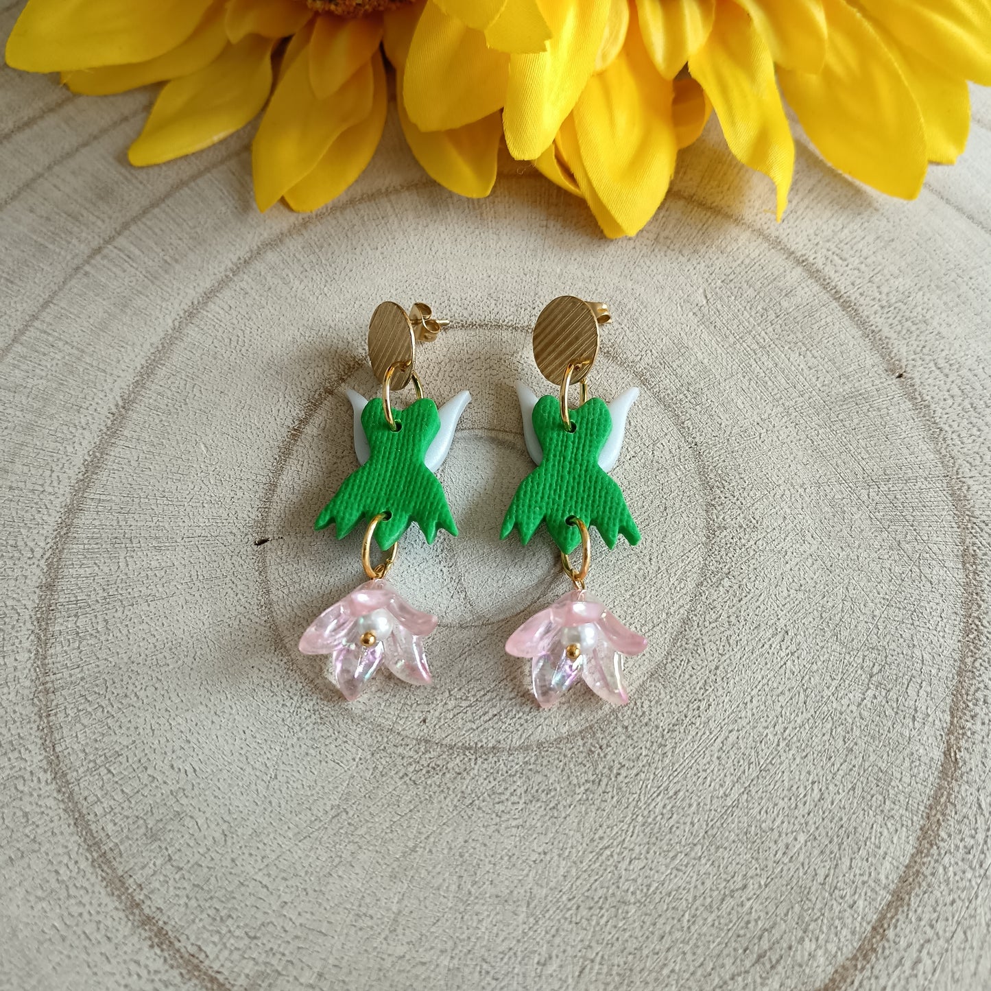 Fairy Bell Flower Stud Earrings
