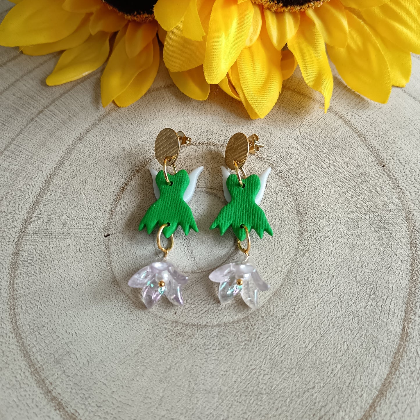 Fairy Bell Flower Stud Earrings