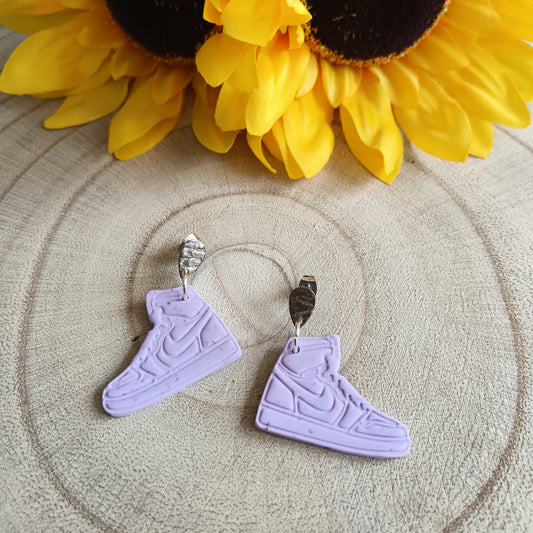 Hi-Top Trainer Lilac Stud Earrings