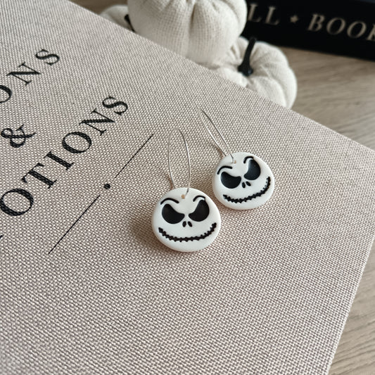 Skeleton Inspired Hoop Earrings