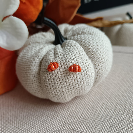 Micro Pumpkin Stud Earrings