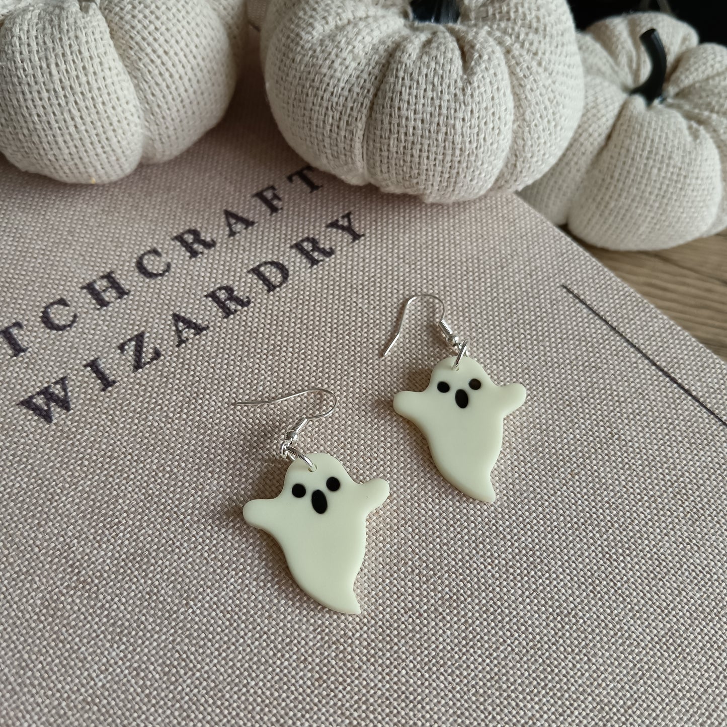 Glow In The Dark Ghost Hook Earrings