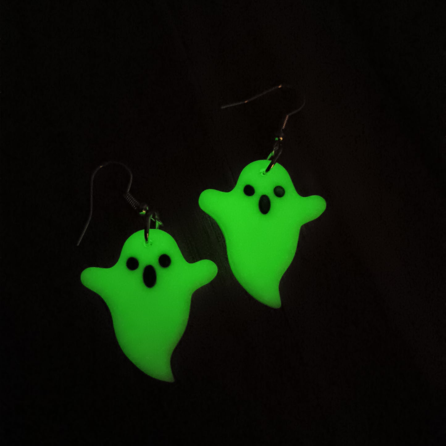 Glow In The Dark Ghost Hook Earrings
