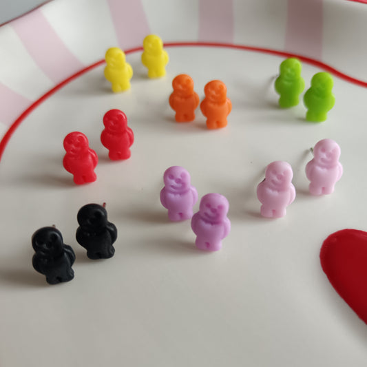 Jelly Baby Stud Earrings