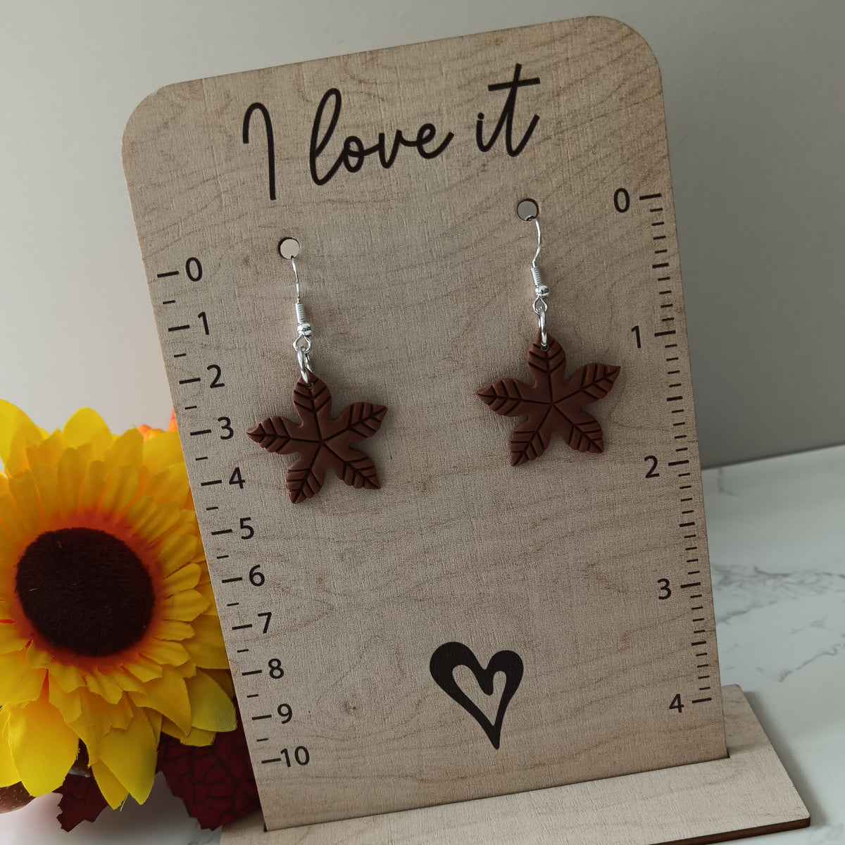 Leaf Hook Earrings