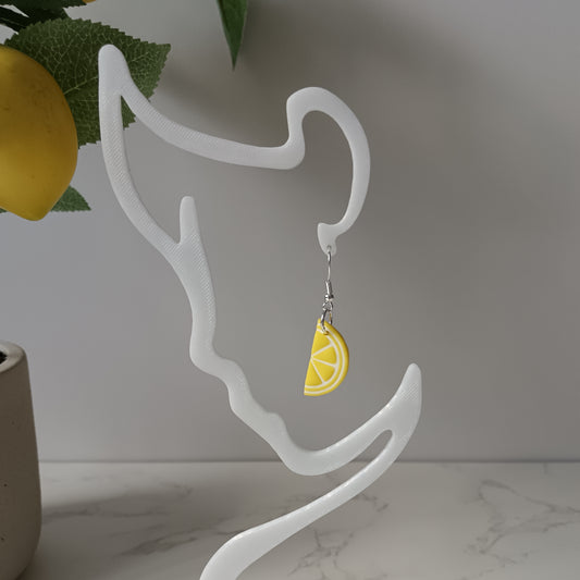 Lemon Half Slice Hook Earrings