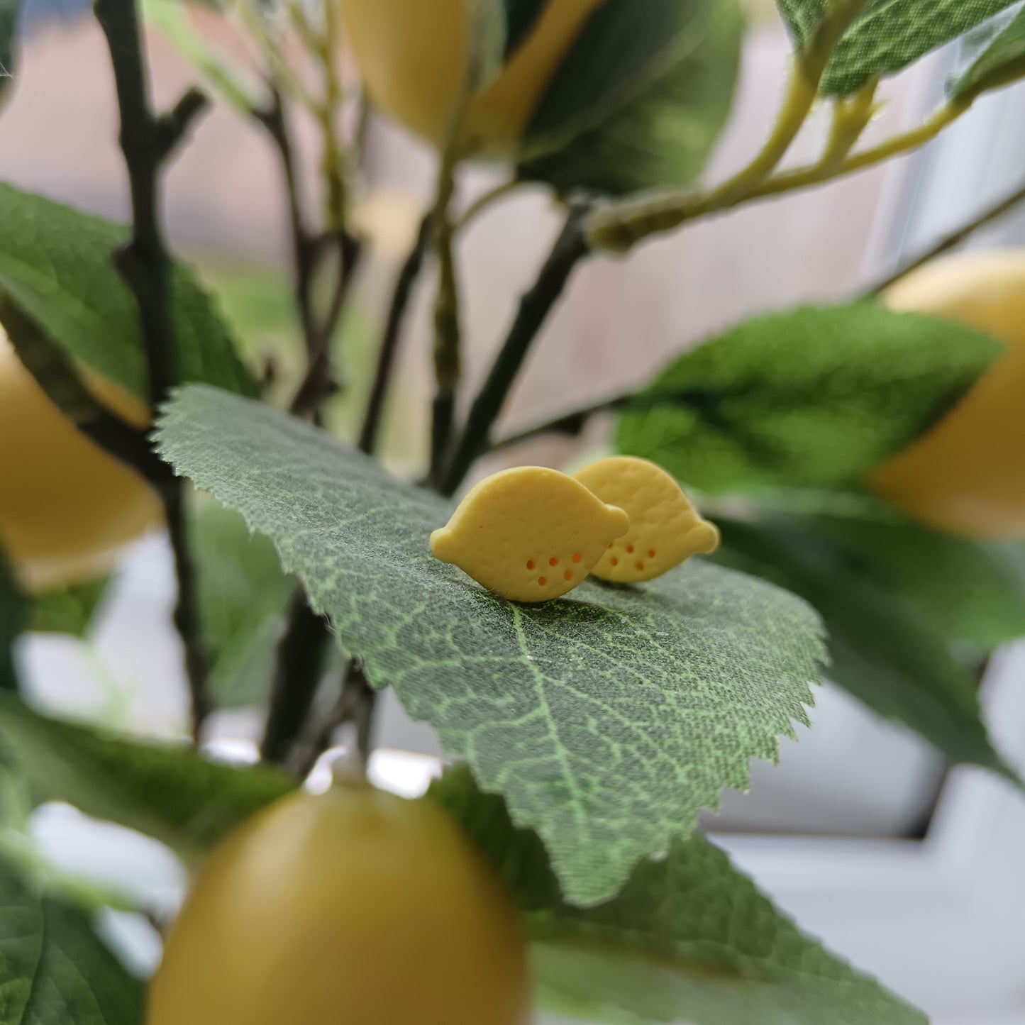Micro Lemon Stud Earrings