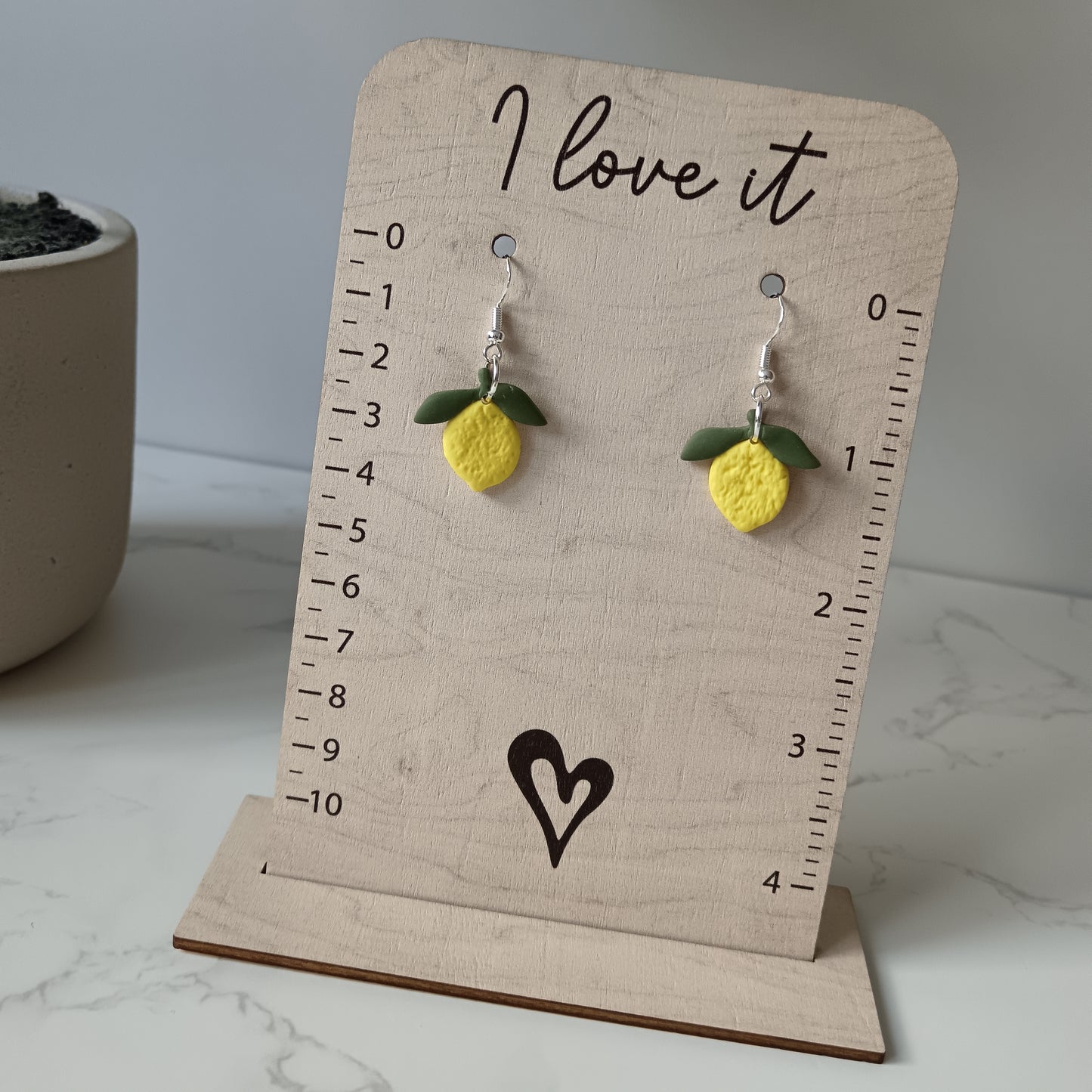 Lemon Hook Earrings