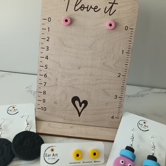 Micro Liquorice Allsorts Pink Coconut Roll Stud Earrings