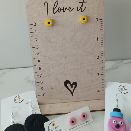 Micro Liquorice Allsorts Yellow Coconut Roll Stud Earrings