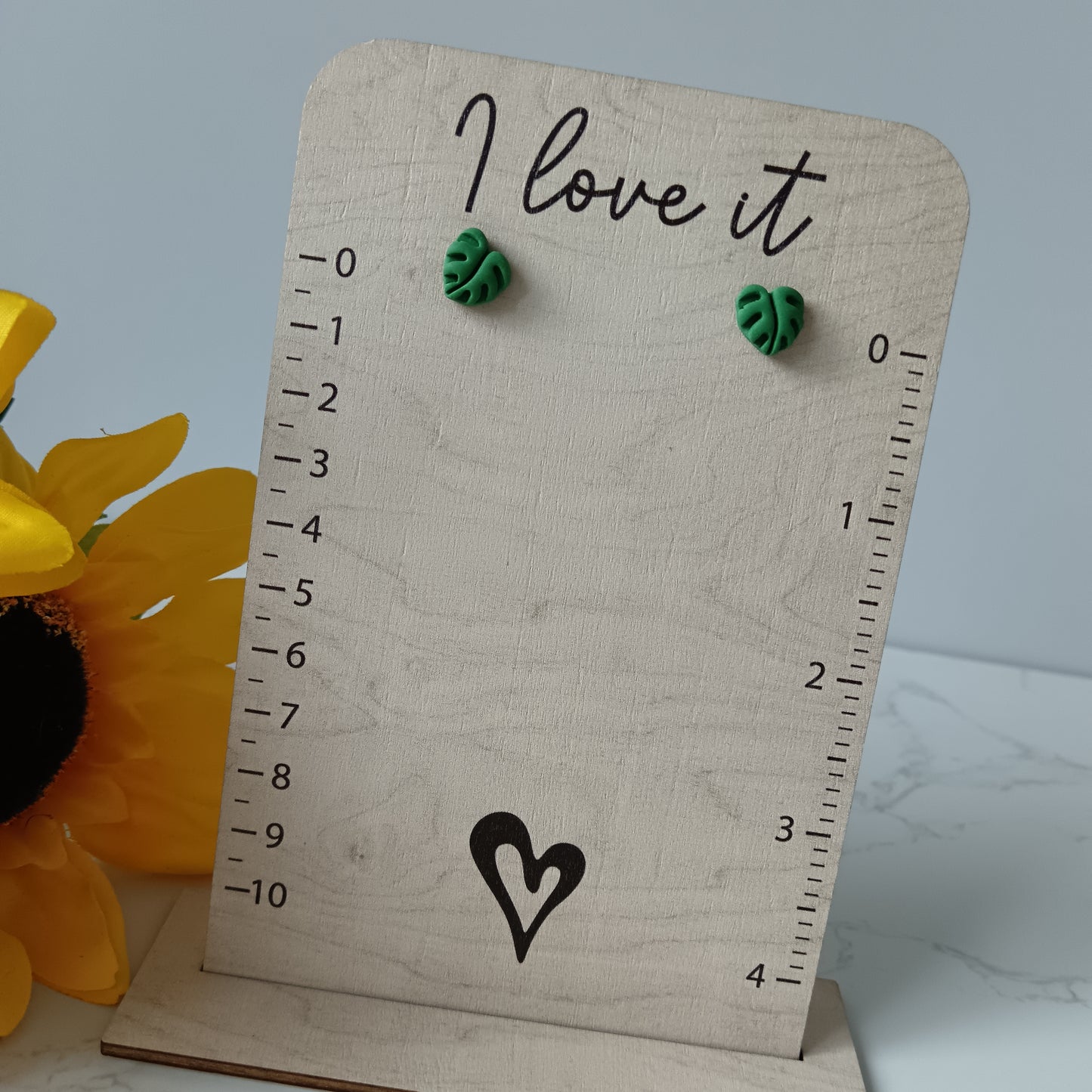 Monstera Leaf Stud Earrings