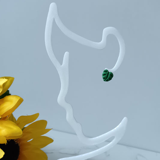 Monstera Leaf Stud Earrings