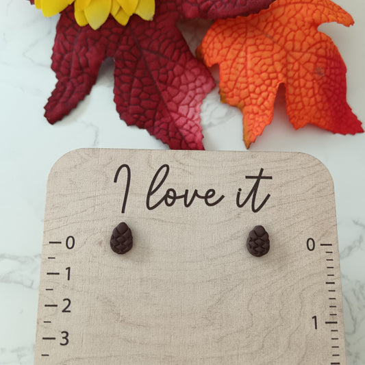 Pinecone Stud Earrings