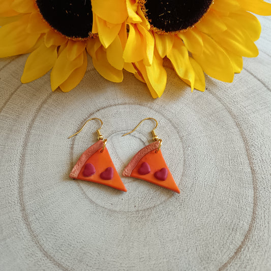 Pizza Slice Hook Earrings