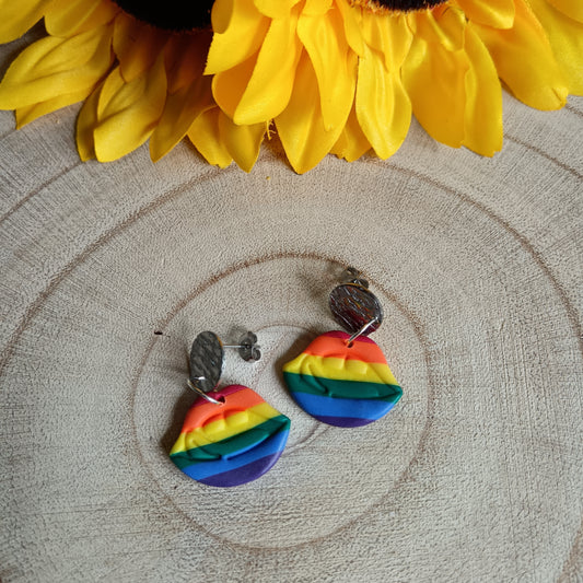 Pride Retro Lips Stud Earrings