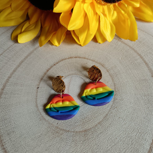 Pride Retro Lips Stud Earrings