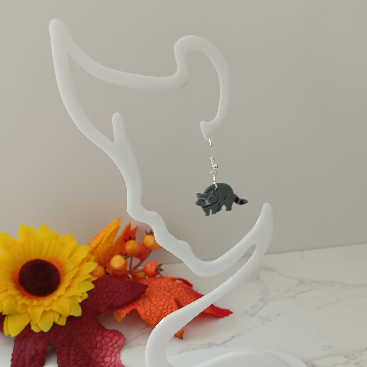 Racoon Hook Earrings
