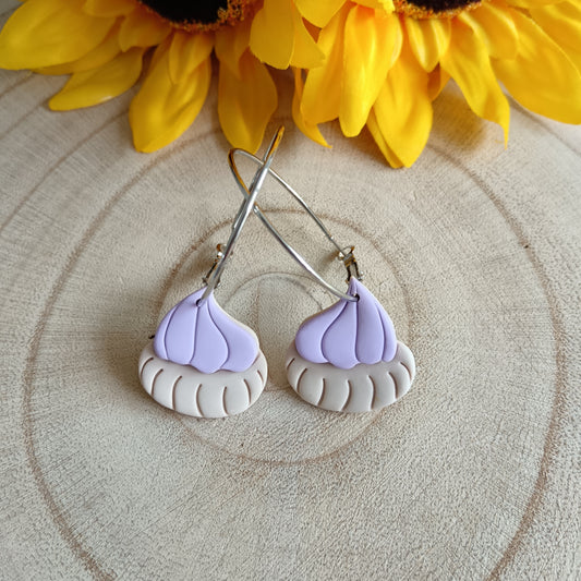 Retro Iced Gem Hoop Earrings