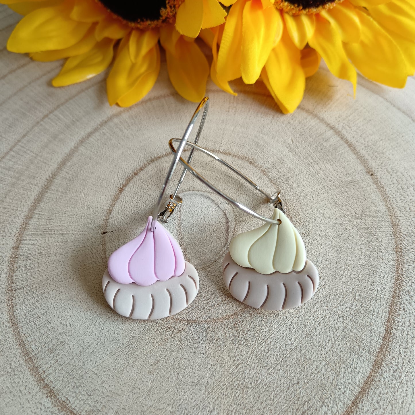 Retro Iced Gem Hoop Earrings