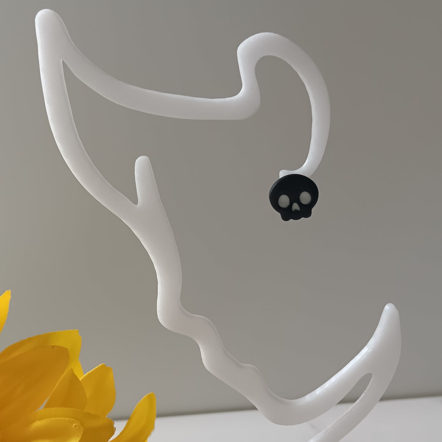 Glow In The Dark Skull Stud Earrings