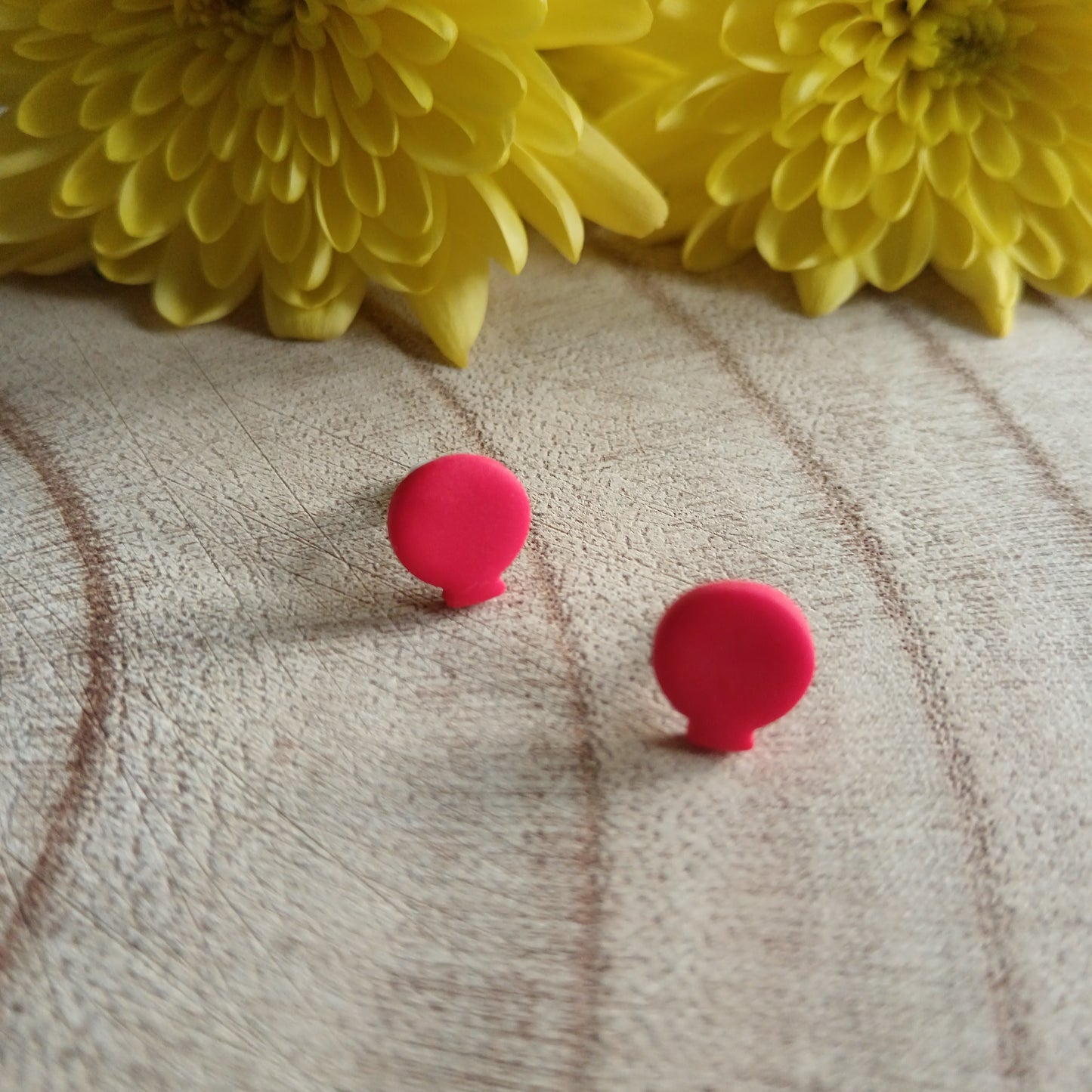 Red Balloon Lucky Charm Stud Earrings