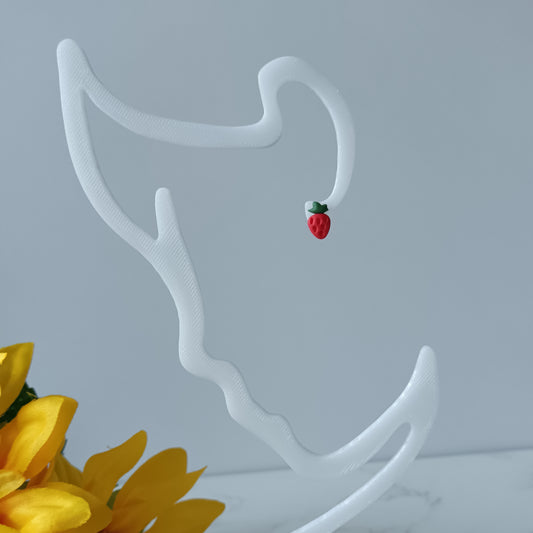 Micro Strawberry  Stud Earrings