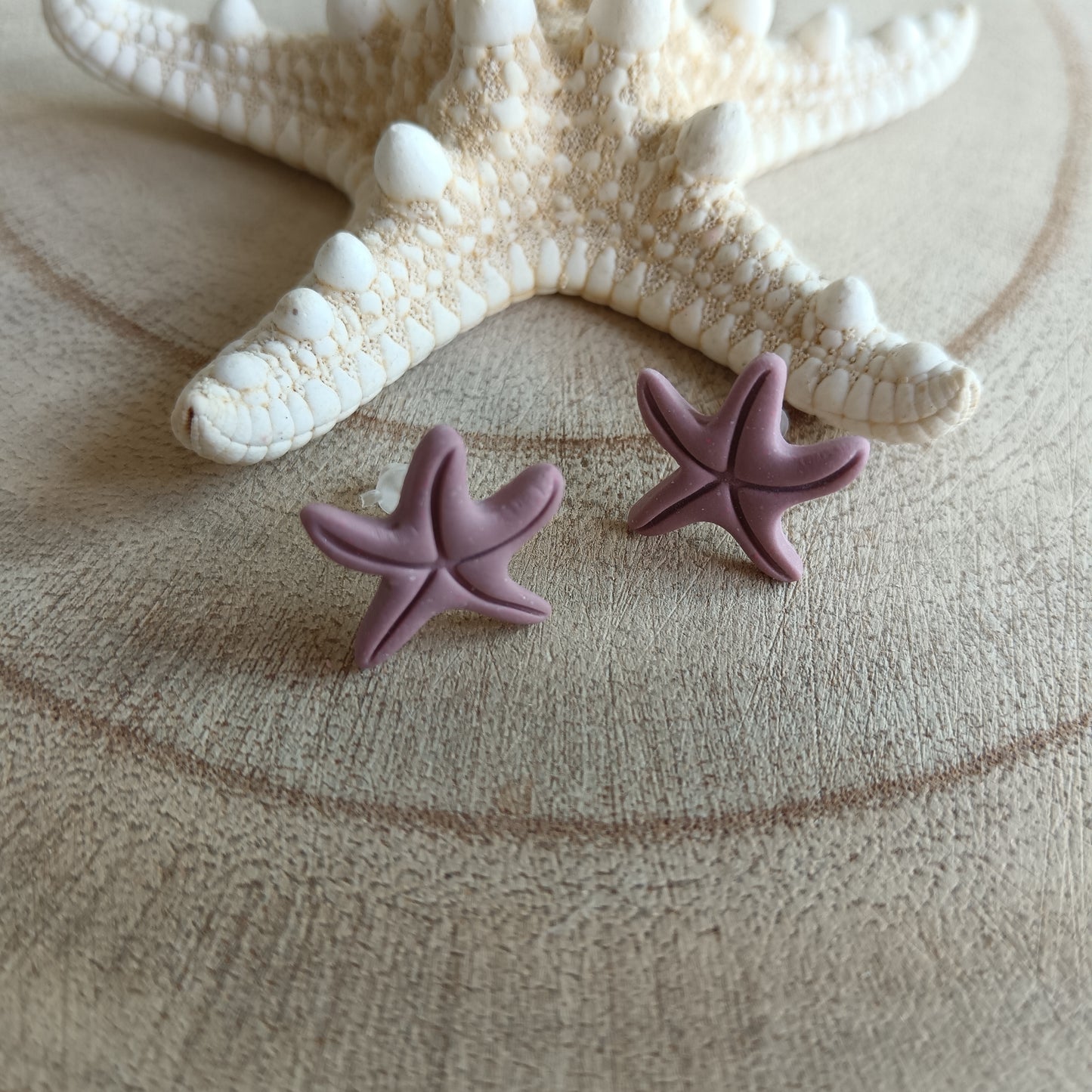 Starfish Dusky Pink Stud Earrings