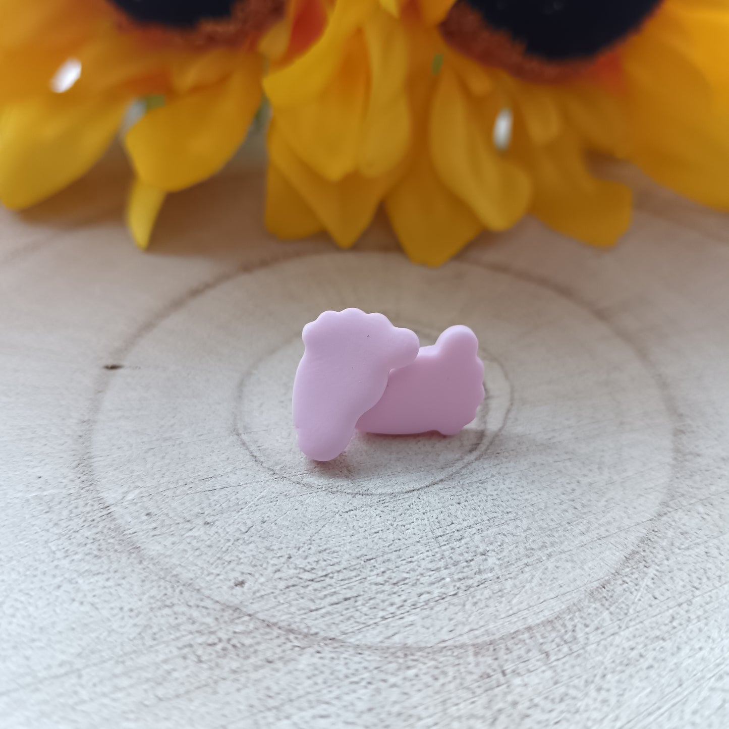 Baby Feet Baby Pink Stud Earrings