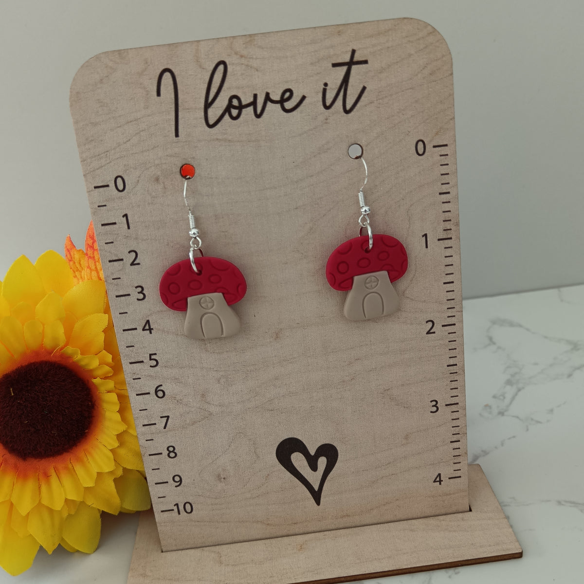 Toadstool Hook Earrings